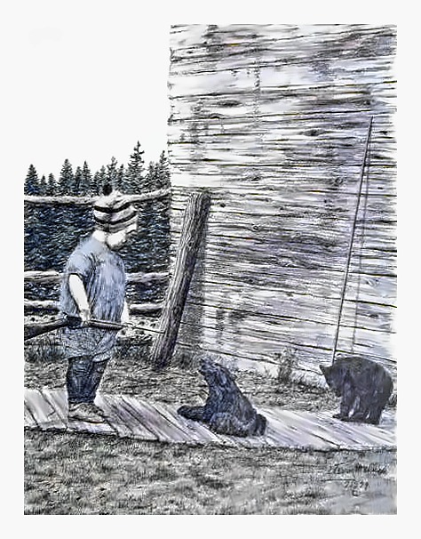 Boy and Cubs
