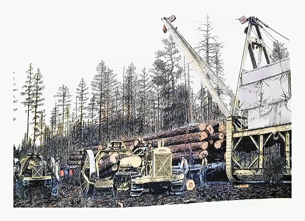 Railroad Log Loader