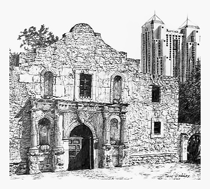 Old and New - The Alamo